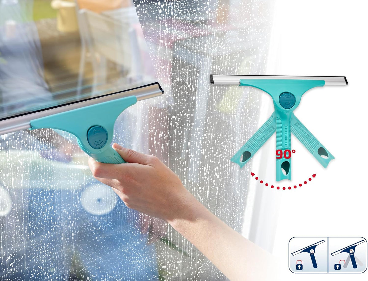 2-in-1 M Pro Reach Window Squeegee with 28 cm Wiping Width, Mirrors