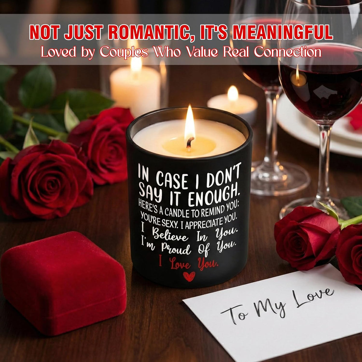 TEEZWONDER Christmas Anniversary Birthday Gifts for Men Him, Candle 10 oz