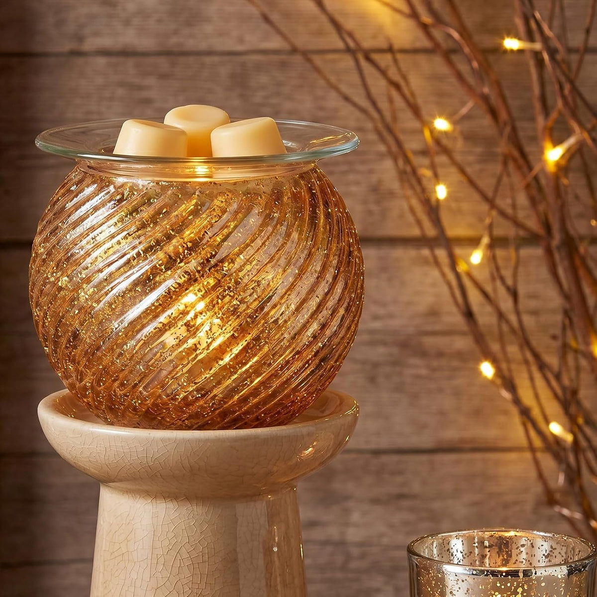 Patelai 2 Pieces Replacement Wax Warmer Dish, 4.5 Inches Round Glass Plate