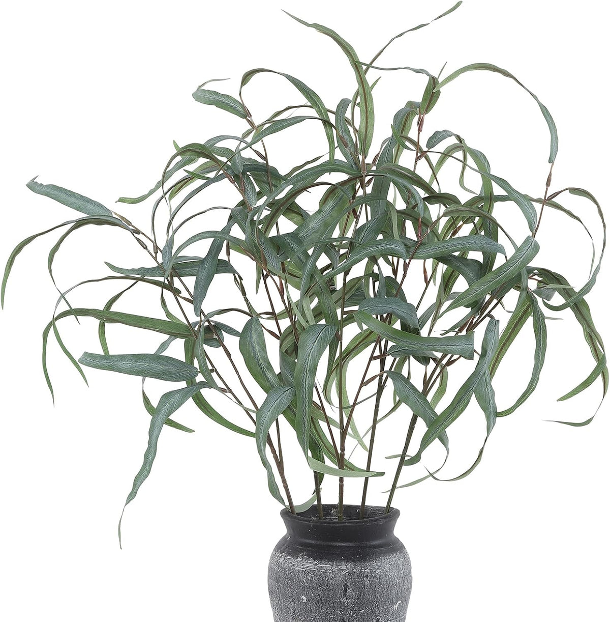 LFF 6Pcs Artificial Greenery Stems, 25.6" Faux Eucalyptus Leaves Branches