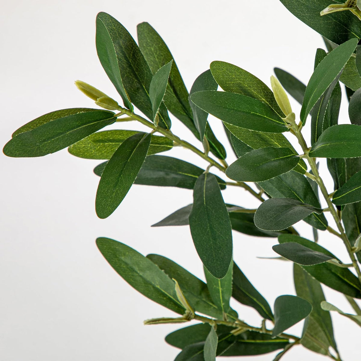 Briful 28 Inch Small Artificial Olive Tree in Resin Pot for Tabletop Decor