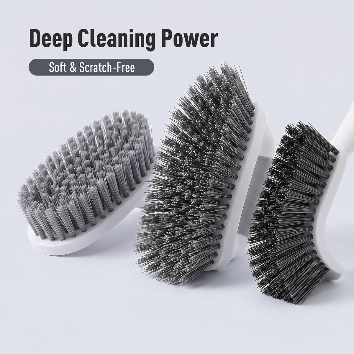 CLEANHOME 3 Pcs Scrub Brush,Multifunctional Cleaning Brush Set