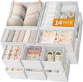 Reli. Dresser Drawer Organizers 14 Pack | Baby Clothes, Nursery Organizer