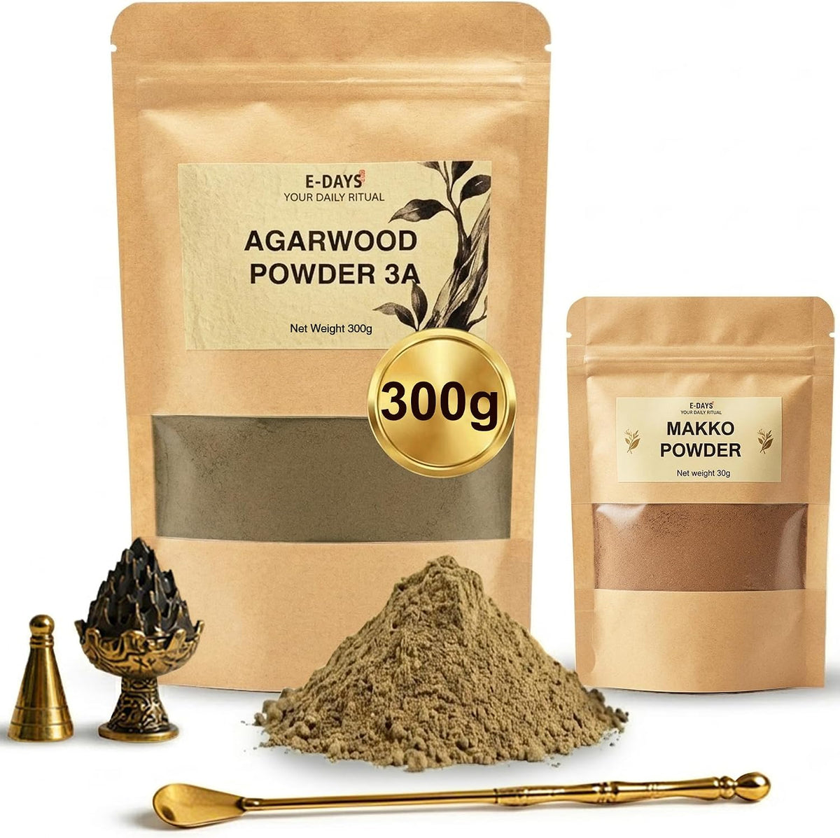 Hainan Agarwood Powder 10.5oz (300g) 3A Grade