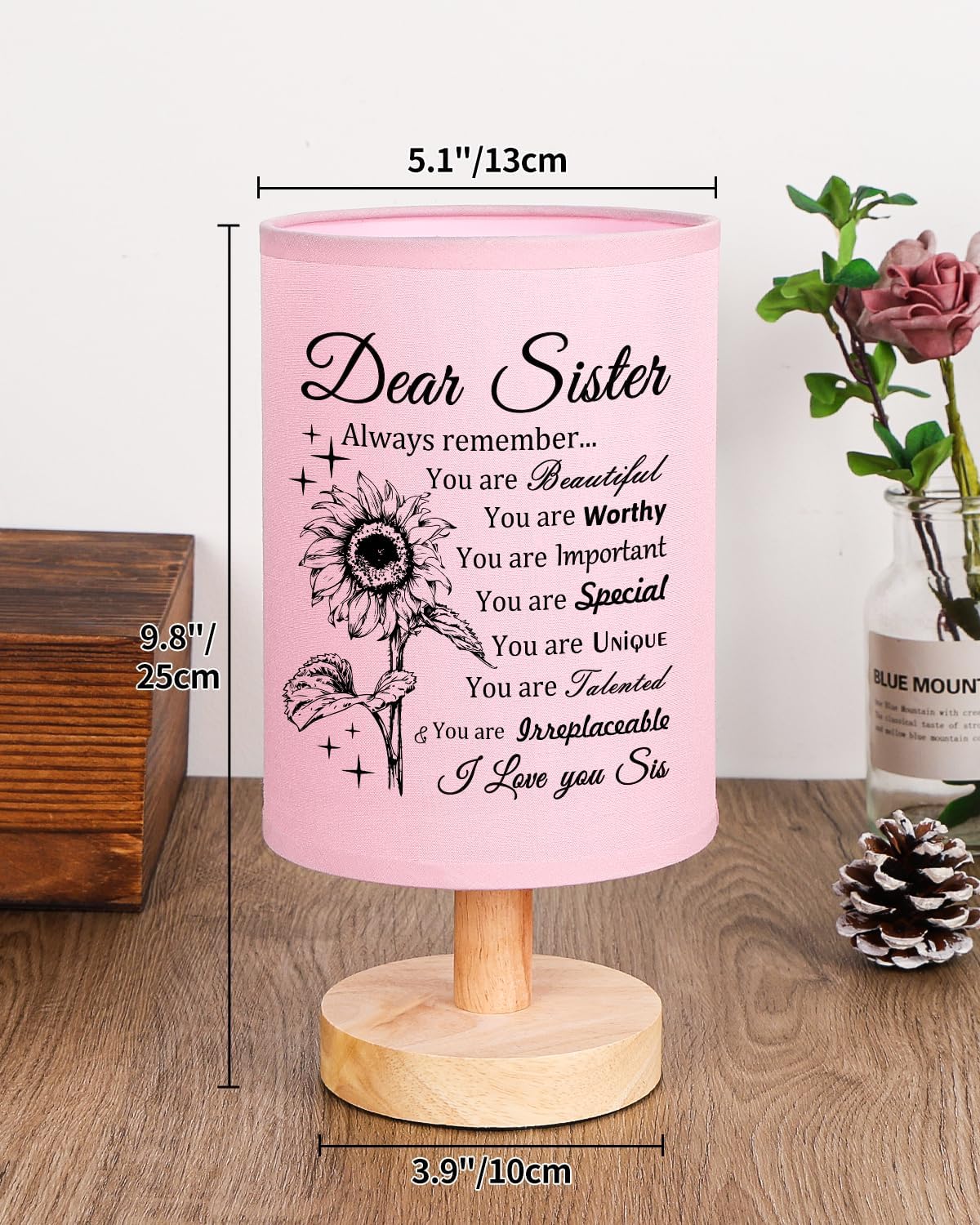 Sister Gifts Table Lamp, Sister Birthday Gifts from Sisters