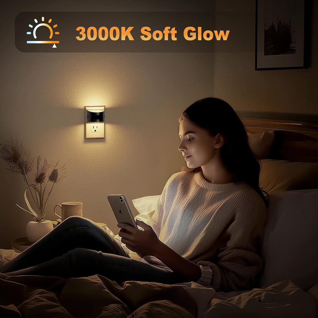 JandCase Motion Sensor Night Light, Night Lights Plug into Wall