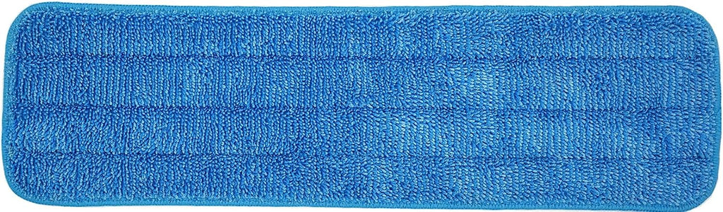 Microfiber Mop Pad 18" Inch for Wet Dry Mops Floor Cleaning Pads Reusable Compatible with Bona Floor Care System (6 Pack)