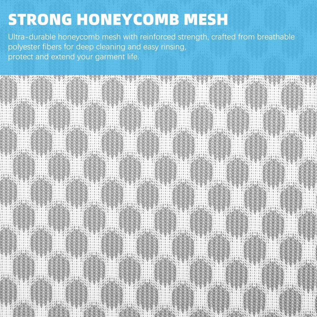Honeycomb Mesh Laundry Bags for Delicates - 12x16 Inches Medium Washing Bags for Bras, Lingerie, Socks, Baby Clothes - Gentle Wash Protection with Zipper Closure (6)