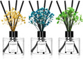 Reed Diffuser Set of 3 Pack,Cashmere Vanilla/Sea Salt&Sage/Ocean Breeze Scented Oil Diffuser with Sticks(1.7 fl oz Each Pack),Air Freshener for Bedroom Bathroom Office | Shelf Decor