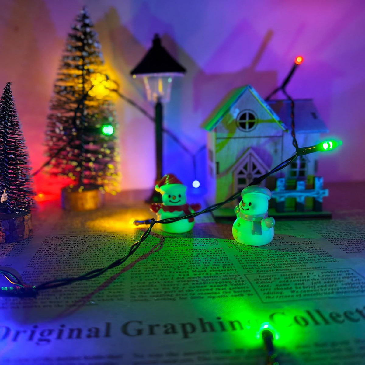 2 Pack Battery Operated String Lights - 9.8ft 30 LEDs Multicolor