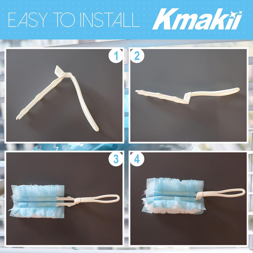 KMAKII Duster Refills, 20 Count, Blue