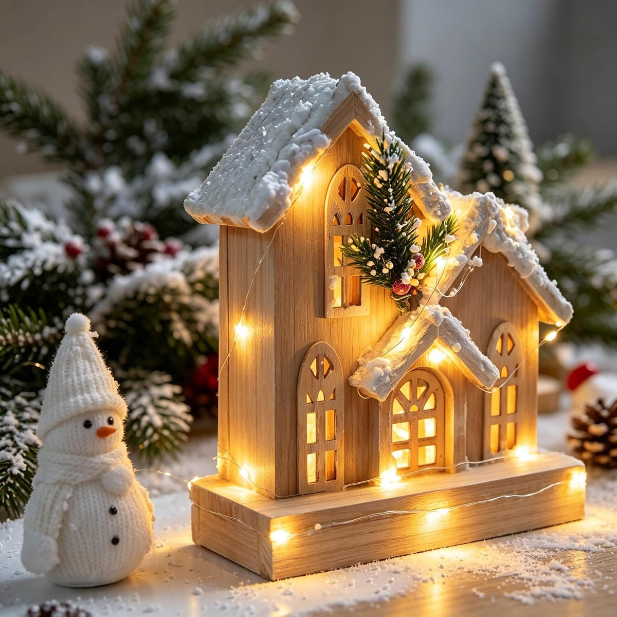 CARUUYI 2 Pack Battery Operated Fairy Lights with Timer, 30 LED, Warm White
