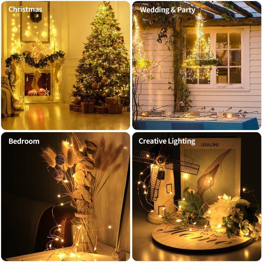innotree 6 Pack LED Fairy String Lights Battery Operated with Timer