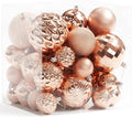 Annecy Christmas Tree Ornaments - 36 PCS Shatterproof Christmas Ball Ornaments Set for Holiday, Wreath & Party Decorations (Multi-Size, Rose Gold)
