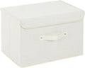 Cloth Storage Baskets with Handles,Beige 15x9.8x9.8in,1 Pack