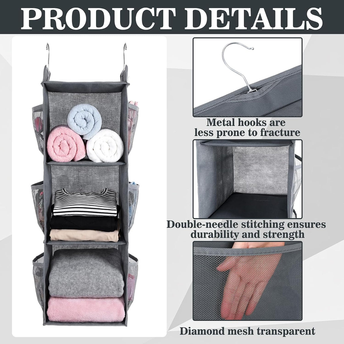 Pinkunn 3 Shelf Hanging Golf Locker Organizer