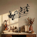 Zhengmy Metal Music Note Wall Art Decor Black Musical Note Wall Art Sign