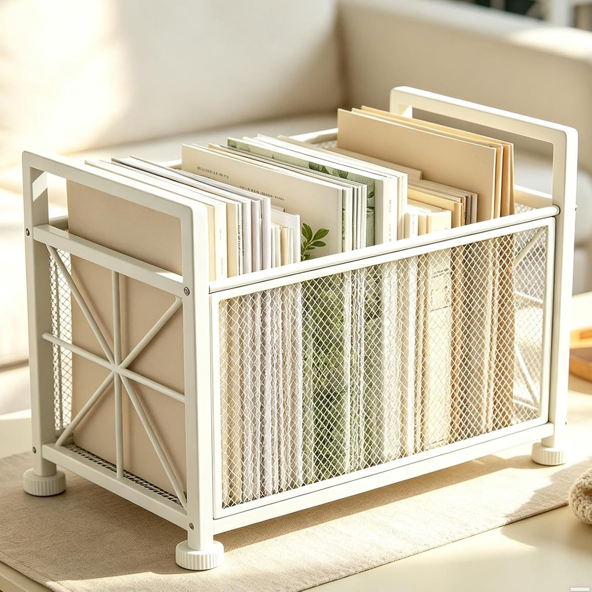 Metal Floor Magazine Rack, Freestanding Magazine Holder Floor Stand