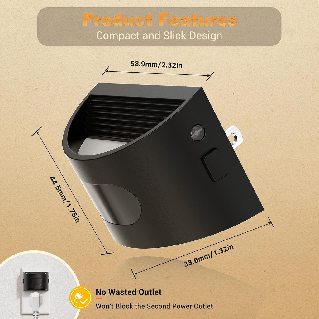 JandCase Motion Sensor Night Light, Night Lights Plug into Wall