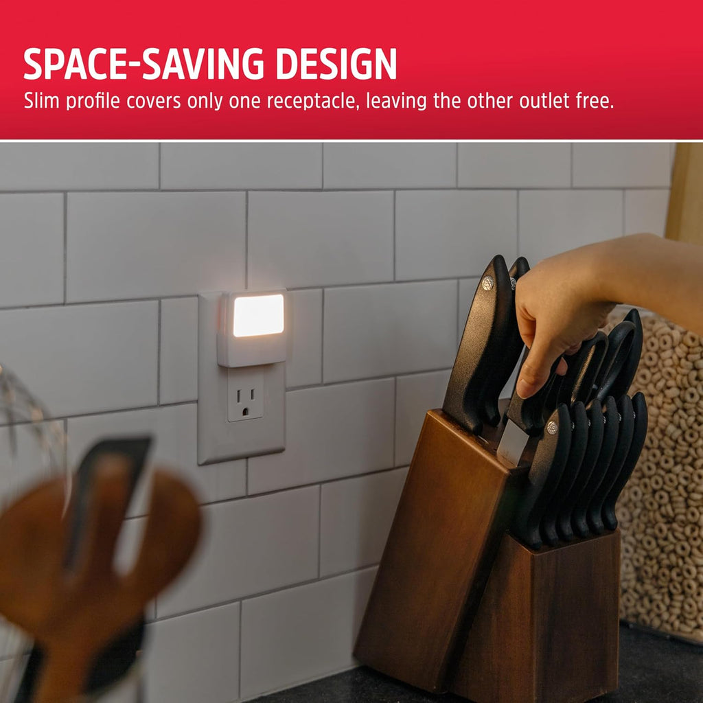 Energizer Night Lights Plug into Wall, 2-Pack, LED Plug in Nightlight