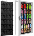 Over The Door Shoe Organizer with 24 Large Breathable Mesh Pockets