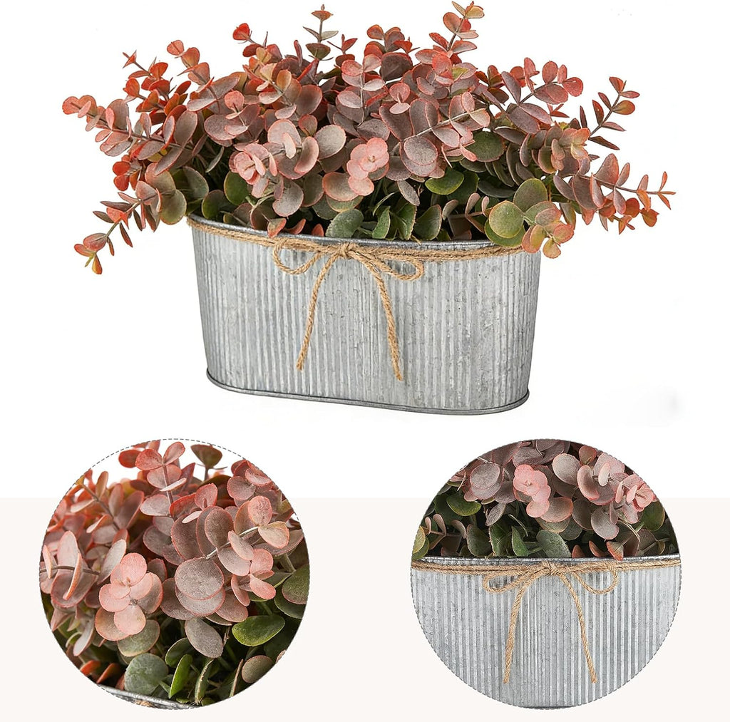 Dahey Artificial Fake Plants Indoor for Farmhouse Table Laundry Room Decor