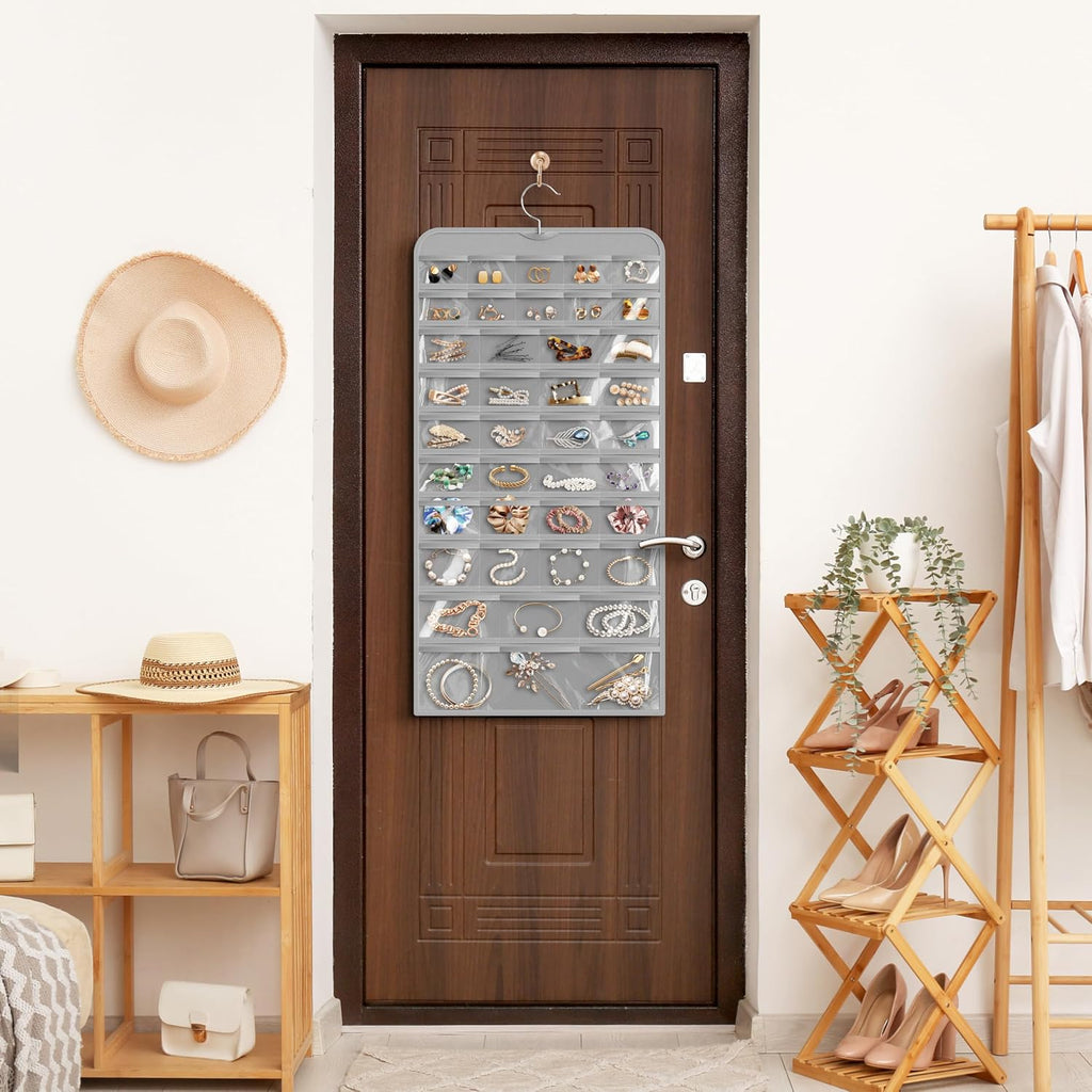 Simple Houseware 80-Pocket Hanging Jewelry Organizer with 5 Sizes