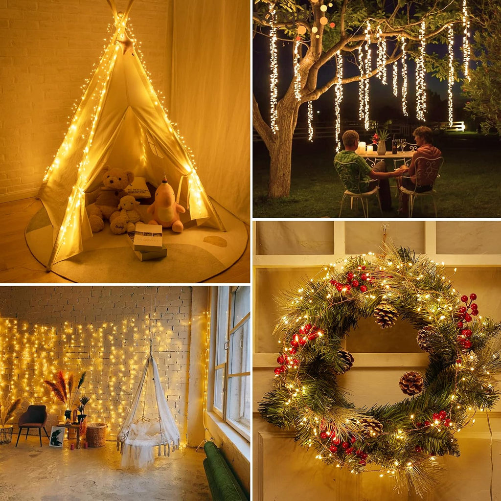 Minetom Fairy Lights Plug in, String Lights for Christmas Tree Decoration