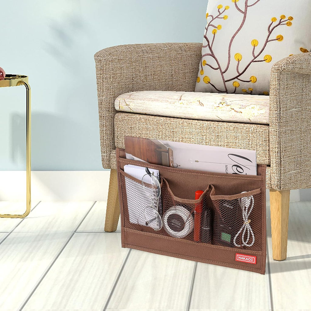 HAKACC Bedside Storage Organizer, Remote Control Holder, Bed Pockets