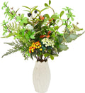 21“ Artificial Plant in White Ceramic Vase Fake Greenery Desk Home Decor