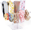 Headband Holder, Scrunchie Holder Acrylic, Clear Hair Ties Stand Organizer