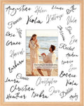 Axeman 11x14 Signature Picture Frame, 5x7 White Mat for Garduation, Natural
