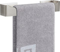NearMoon Self Adhesive Hand Towel Holder/Towel Ring, Stainless Steel Hand Towel Bar Rustproof Stick on Wall-Towel Rack for Bathroom/Kitchen, Square Sticky and Wall Mounted (12 Inch, Brushed Nickel)