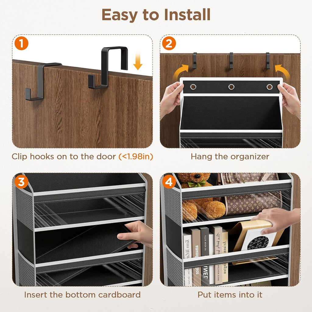 Mefirt Over The Door Organizer, 8 Shelf Door Hanging Organizers