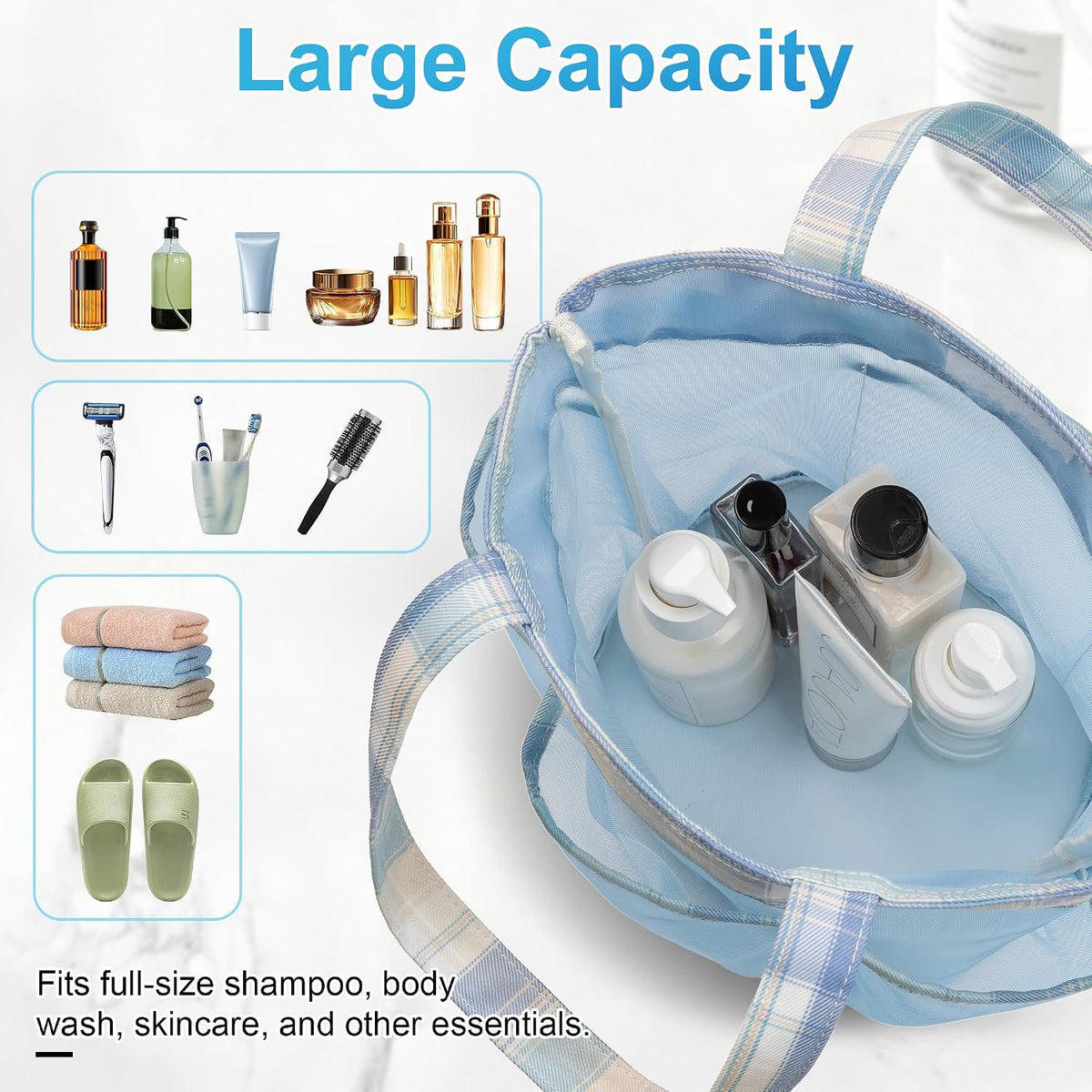 Mesh Shower Caddy Portable Bathroom Caddy Organizer