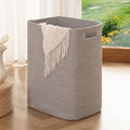 OIAHOMY Laundry Hamper Laundry Basket Rectangle Cotton Storage Basket Grey