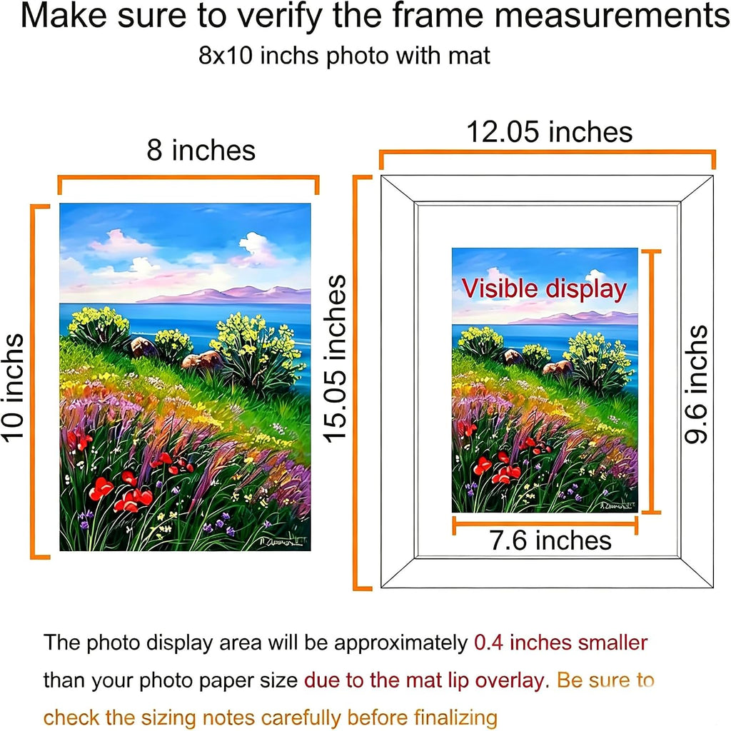 BESCRCL 11x14 Picture Frame Set of 6, Gallery Wall Decor Frames, White