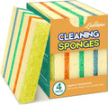 LAUNDRYLUX 4 Pack Scrub Sponge - Temperature-Responsive
