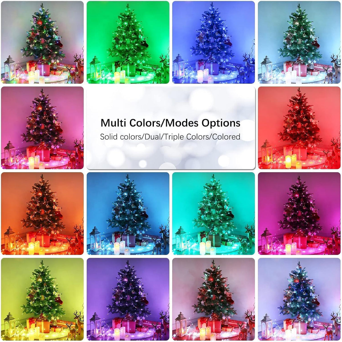 BrizLabs Halloween Fairy Lights, 200 LED Color Changing Fairy String Lights
