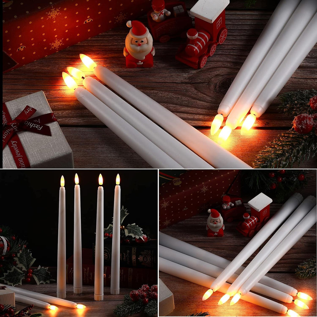 Reginary 36 Pcs Flameless Taper Candles Battery Operated,White