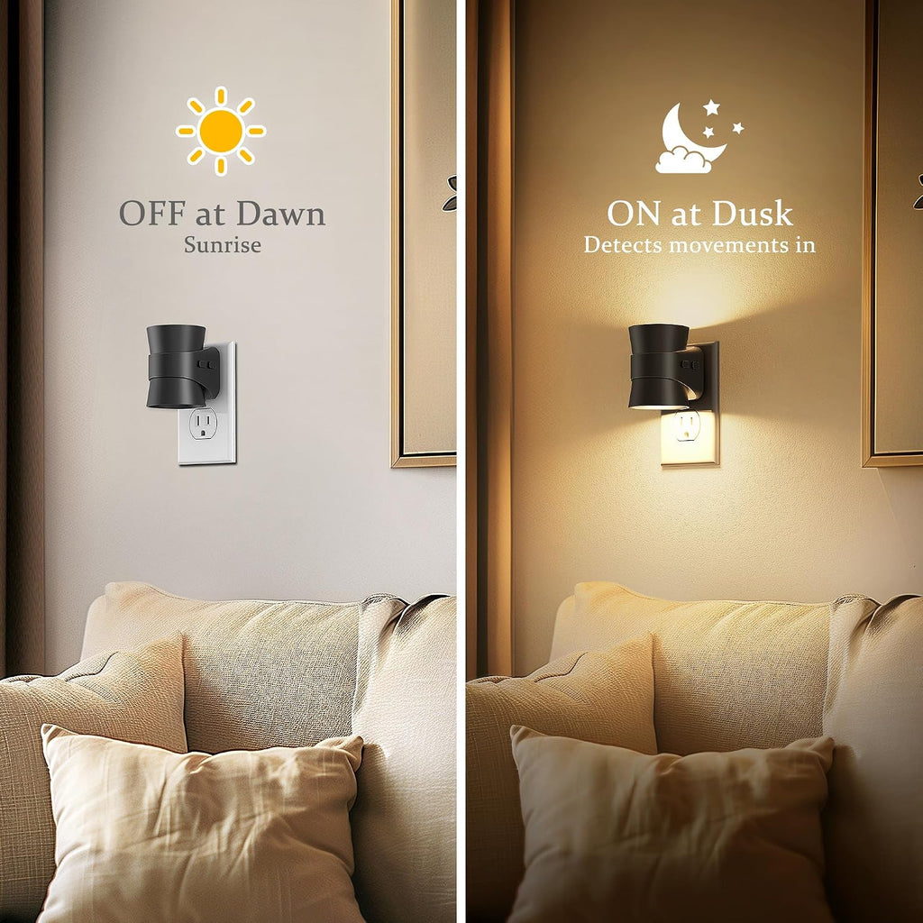 JandCase Night Light, Night Lights Plug Into Wall with 3 Color, Dimmable