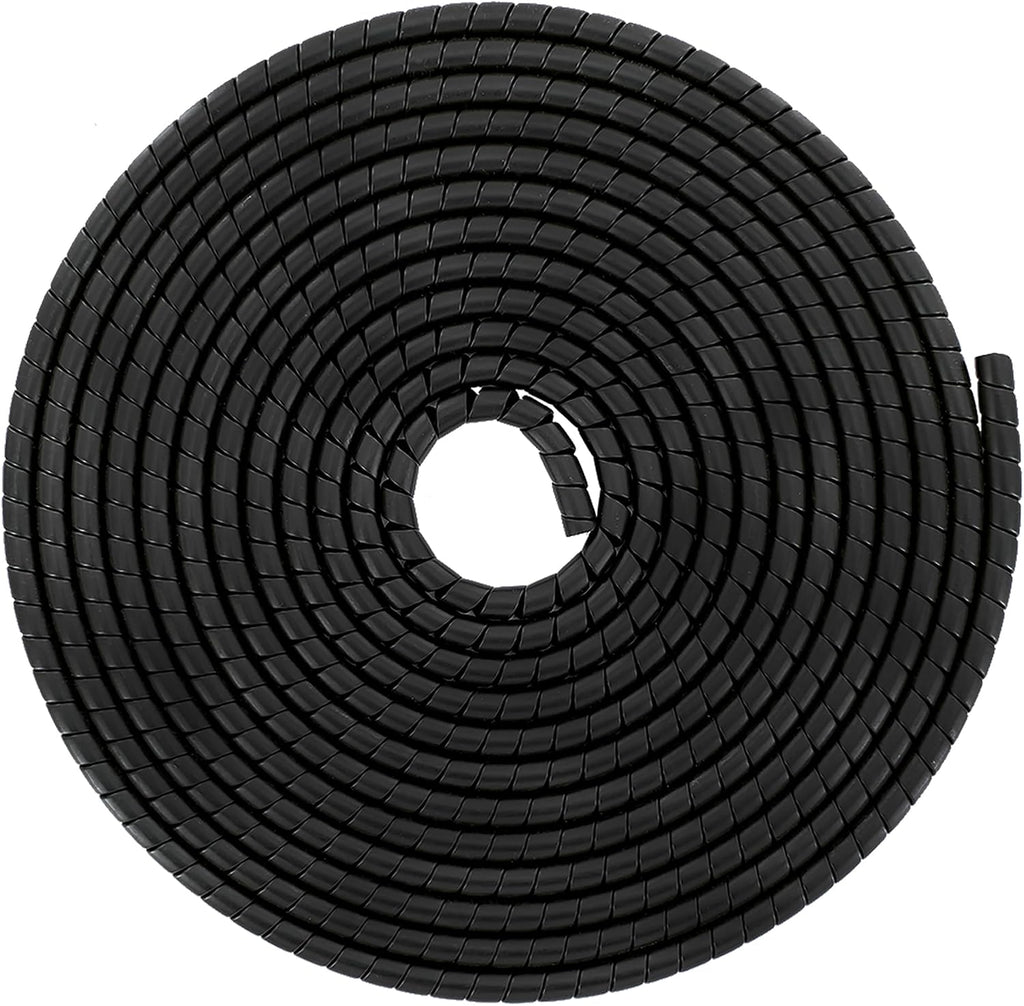 Spiral Wrap Hose Cable Protector - 0.5" OD x 25' Pre-Cut Lengths-Safe Hose Protector to Avoid Wear and Extend Life for Hydraulic Pneumatic Hoses
