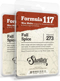Shortie's Candle Company Fall Spice Premium Wax Melts 2 Pack - 6 Oz., Strong & Long Lasting, Non-Toxic - Made with Essential & Natural Oils - Formula 117