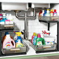 ARSTPEOE Under Sink Organizer - 2 Pack Multi-Purpose Pull-Out Storage Shelf