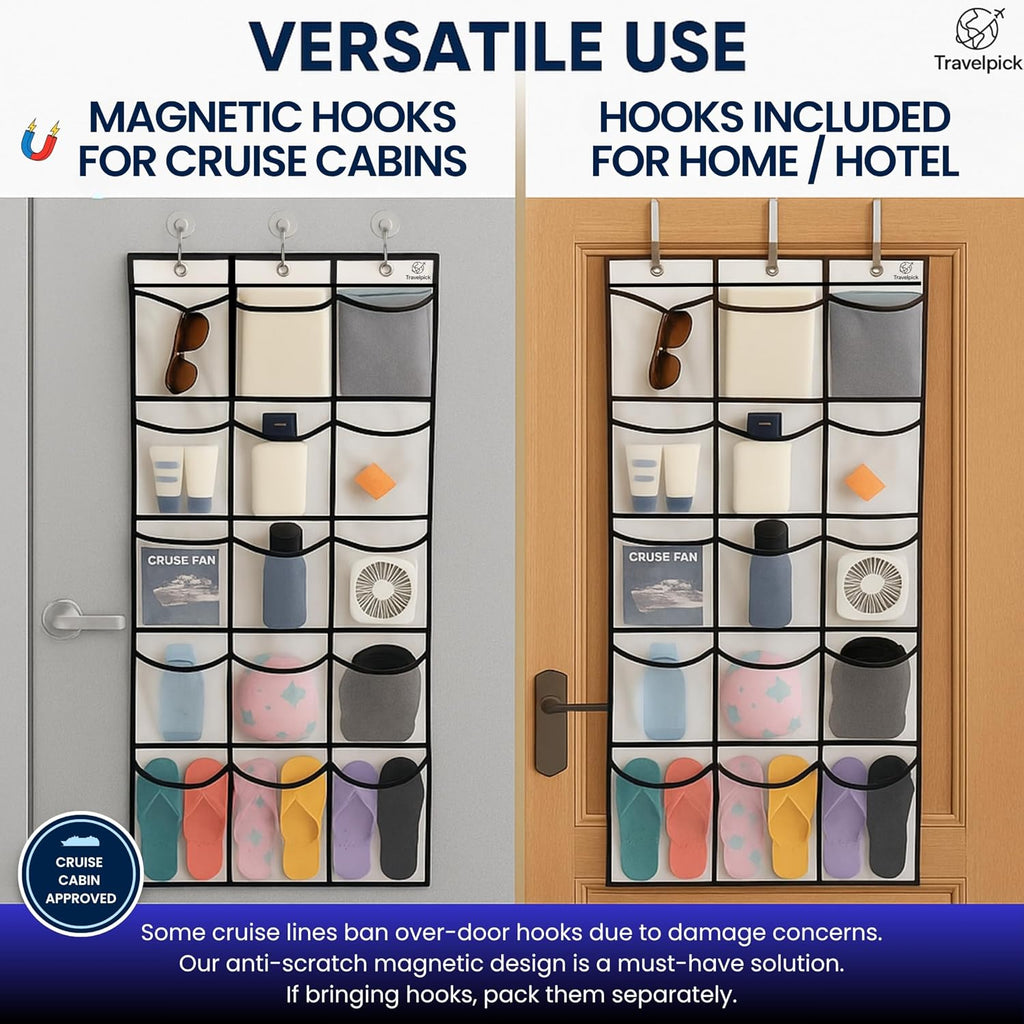 Cruise Ship Magnetic Door Organizer - Cruise Essentials 2026