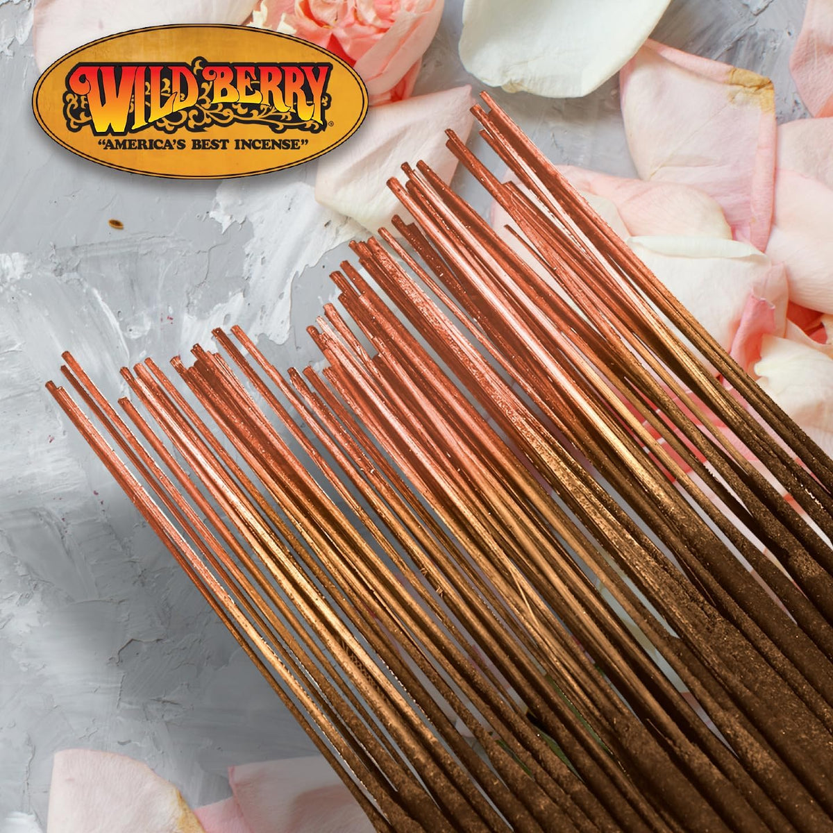 Wild Berry Rose 11-Inch Incense Sticks, Hand Dipped, 100 Count