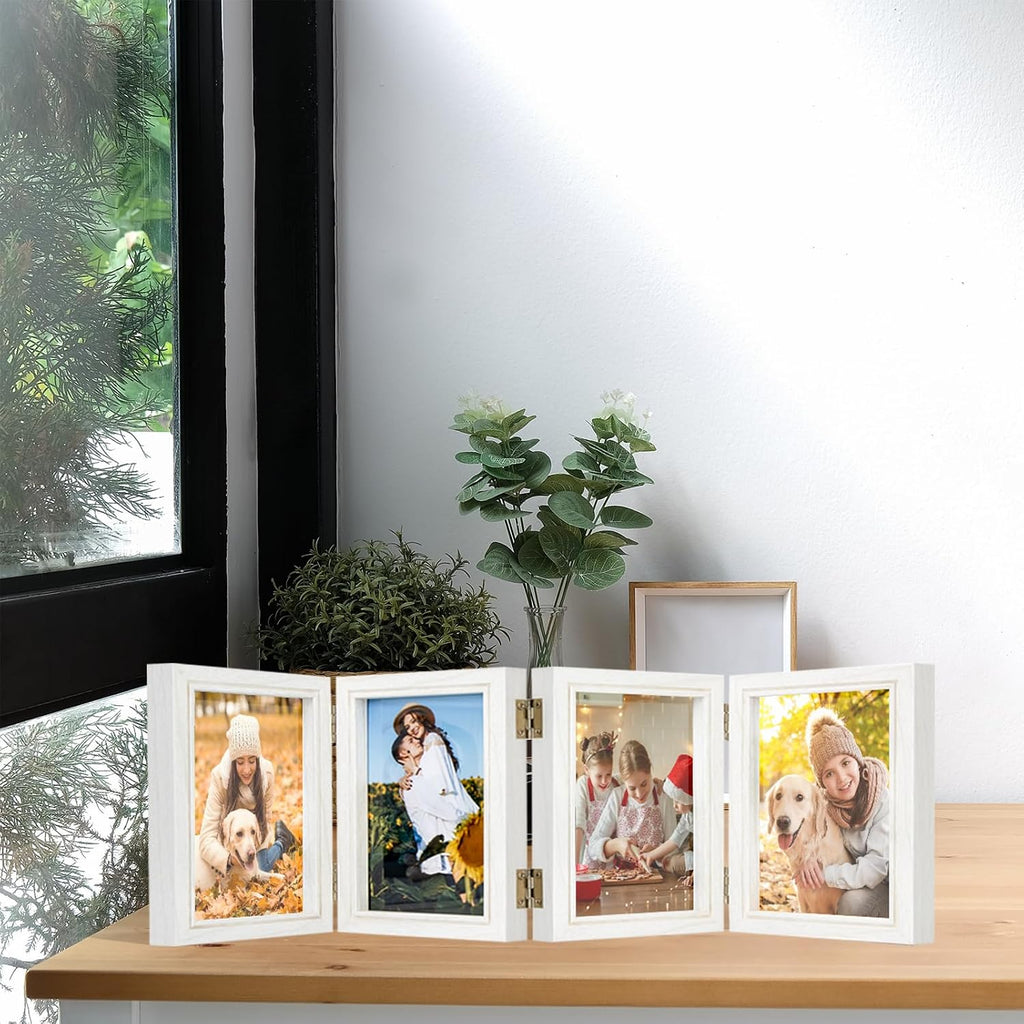 5x7 Back To School Picture Frame 4 Hinged Photo Frame with 4 Openings