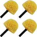 Twist-On Cobweb Duster Head Brush - Efficient Indoor & Outdoor Spider Web Cleaning Solution - Fits Standard Acme Threaded Poles - Duster Brush Head Only - Yellow (4)
