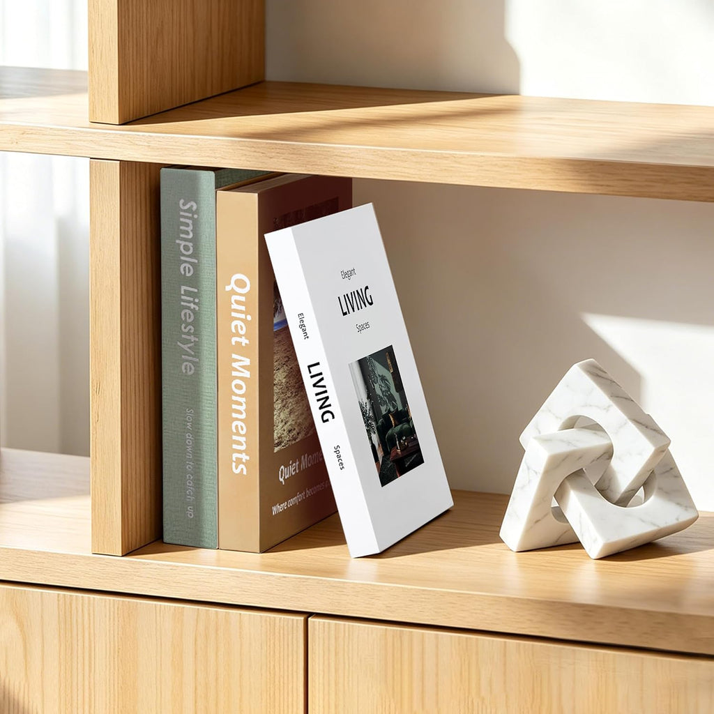 Decorative Books with Hidden Storage, Set of 3 Faux Book Boxes