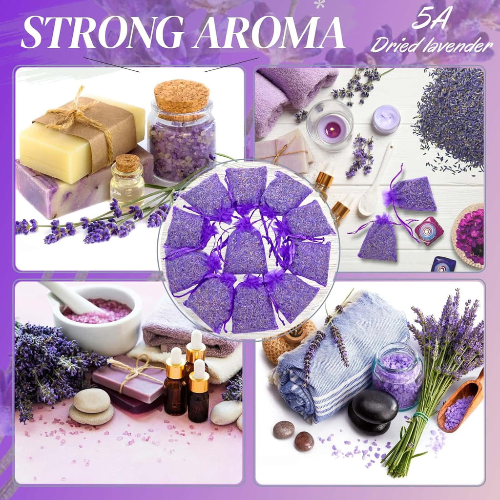 36 Pack Lavender Sachet Bags, Strong French Lavender Aroma for Home